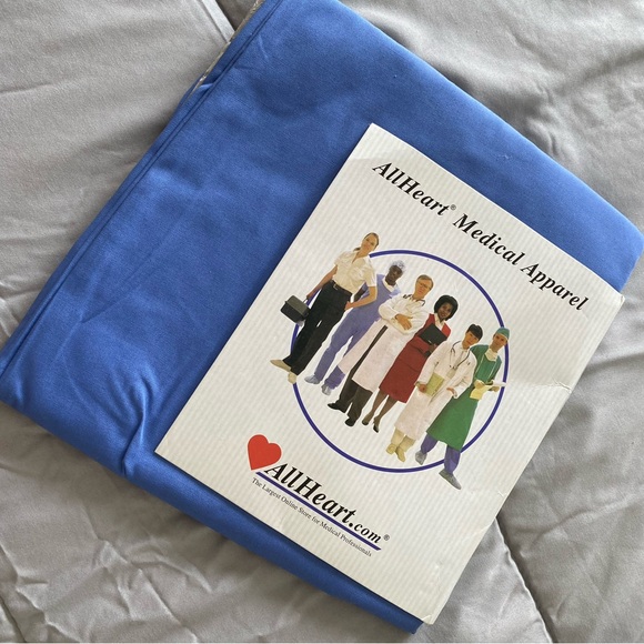 ALL HEART BASICS SCRUB PANTS 2 POCKETS ON FRONT- ROYAL BLUE - Picture 2 of 8